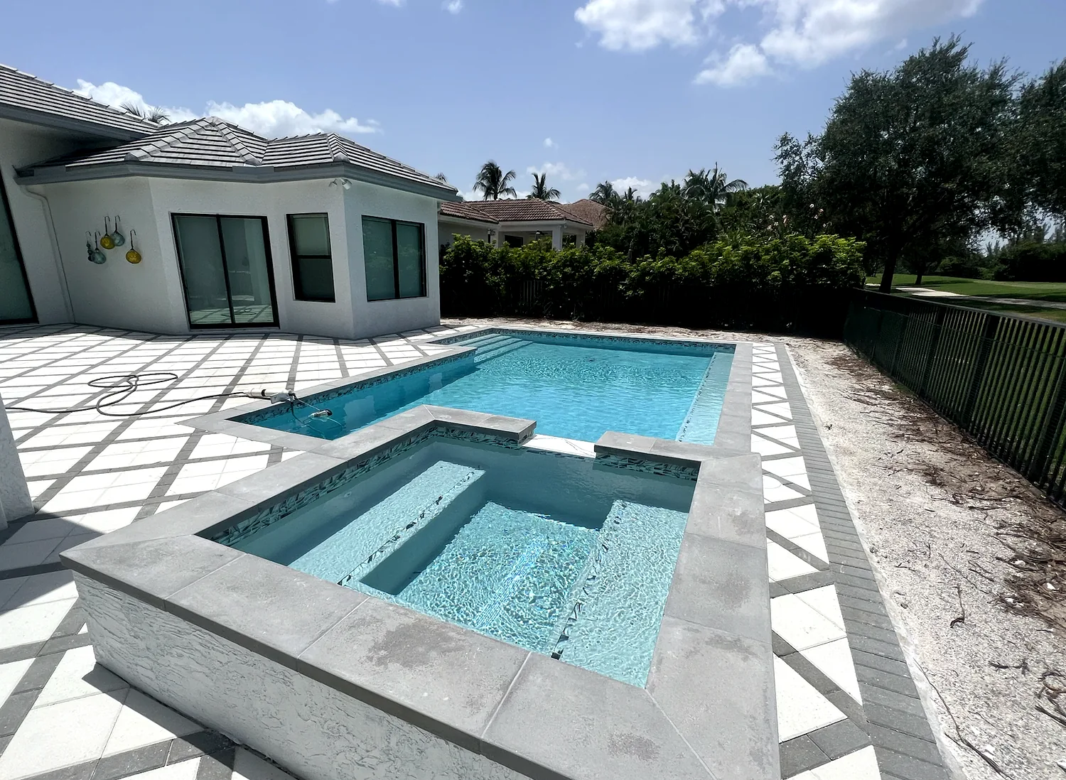 Completed BallenIsles Coconut Key residential pool and spa