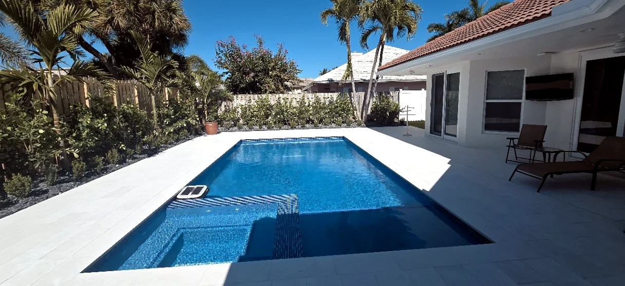 Completed Pegasus Juno Beach residential pool and spa