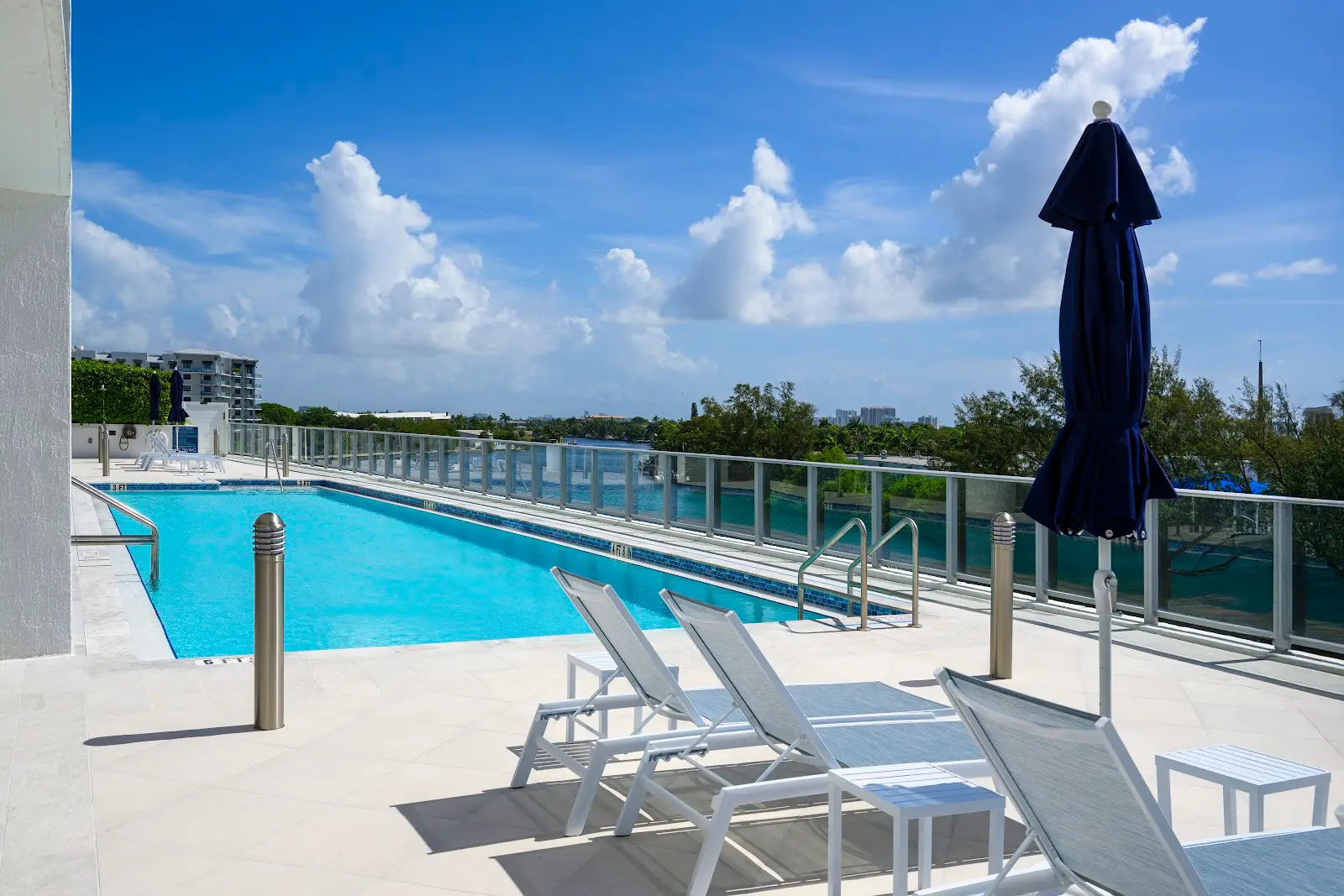Elevated pool and facade restoration project in South Florida